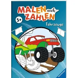 RAVENSBURGER 41726 Malen nach Zahlen ab 5 Jahren: Fahrzeuge