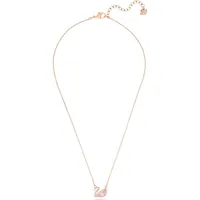 Swarovski Swan Halskette Rosa / Messing