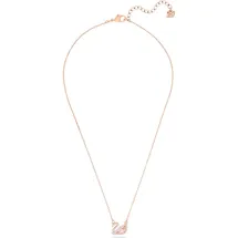 Swarovski Swan Halskette Rosa / Messing