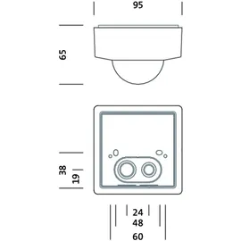 Siteco PIR-Bewegungsmelder-Kopf 59US1HXMPC1A