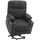 M MCombo Fernsehsessel 7501 Mikrofaser 83 x 108 x 88 cm Dunkelgrau elektrisch mit Aufstehhilfe