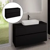 Evineo ineo5 evo Unterschrank B: 120 cm, mit 2 Auszügen, mit Griffmulde, BE0959BM,