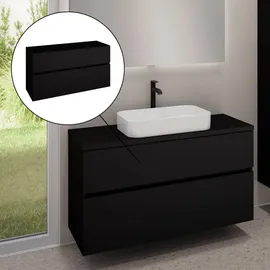 Evineo ineo5 evo Unterschrank B: 120 cm, mit 2 Auszügen, mit Griffmulde, BE0959BM,