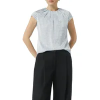 Comma, Bluse, blau 36