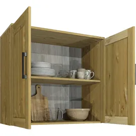 Home Affaire Hängeschrank HOME AFFAIRE "Meliss", natur, B:80cm H:75cm T:36cm, Massivholz, Schränke, Hängeschrank, aus massiver Kiefer, Breite 80 cm, Soft-Colse-Funktion