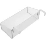 OKUMEYR Hängende Drahtkörbe Schranktür-organizer Hängender Wohnheim-organizer Büro-aufbewahrungskorb Nachttisch-hängekorb Über Dem Schrankkorb Korb Aus Schmiedeeisen Metall Weiß