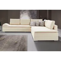 INOSIGN Ecksofa »Night & Day L-Form mit Dauer-Schlaffunktion mit Armlehne«, mit Boxspring-Bettfunktion 180x200 cm und Bettkasten, Dauerschläfer! beige