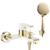 REA Wannenarmatur Bloom White/gold
