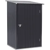 Gerätehaus Grau Metall 100x103x160 cm SONNENH