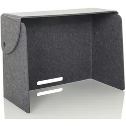 Akustik Tischtrennwand FLEXMIUT FOLD 80x60x40 faltbar / freistehend PET grau hjh OFFICE