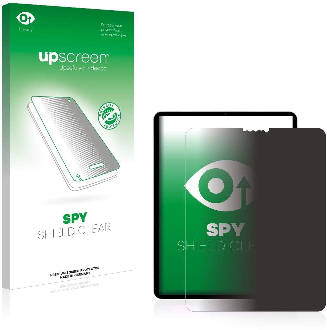 upscreen Anti-Spy Blickschutzfolie für Apple iPad Pro 11" WiFi Cellular 2020 (2. Gen.) Privacy Displayschutz-Folie [Blaulichtfilter]