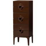 Woood Kommode Merge, aus Holz, Braun/Rot