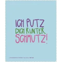 Brillenputztuch"Ich Putz dich runter" Rannenberg& Friends Mikrofasertuch Brille
