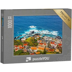 puzzleYOU Puzzle Puzzle 1000 Teile XXL „Blick auf das Dorf Porto Moniz, Madeira, Portug, 1000 Puzzleteile, puzzleYOU-Kollektionen Portugal