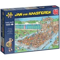 Jumbo Spiele Puzzle »20039 Jan van Haasteren ab in den Pool«, 1000 Puzzleteile bunt