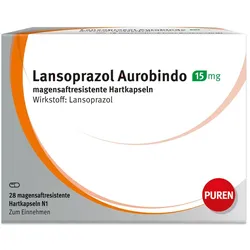 LANSOPRAZOL Aurobindo 15 mg magensaftres.Hartkaps. 28 St
