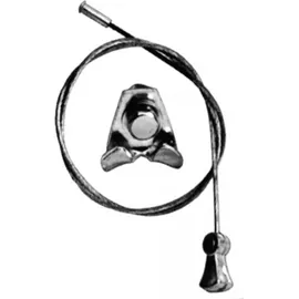 Point S Querzug für Canti-Bremse universal 380mm mit Kabelhalter - Silber