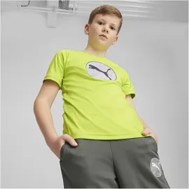 Puma Active Sports Polyester Graphic Trainingsshirt Jungen 39 lime pow 152