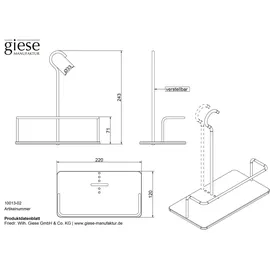 Giese Bügelduschkorb 10013-02,