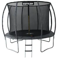 KETTLER Gartentrampolin KETTLER Outdoor Trampolin JUMP, Ø 305 cm, mit Sicherheitsnetz grau