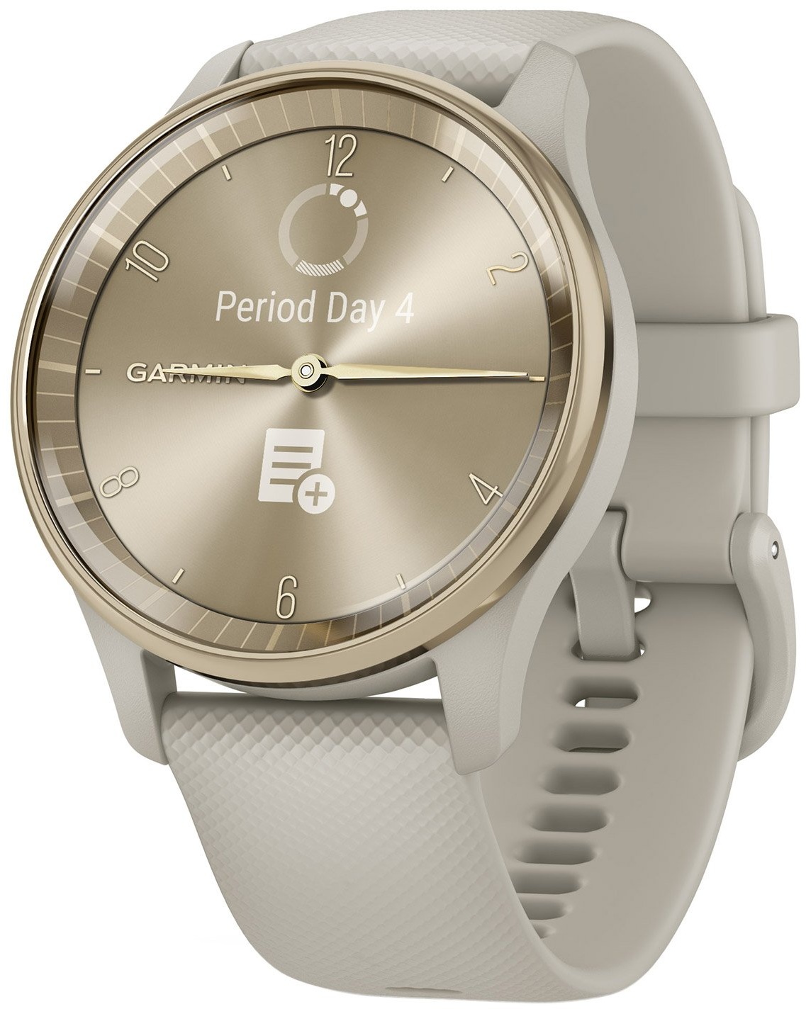 Garmin 010-02665-02 vivomove Trend Damen-Smartwatch Pastellbraun/Crèmegold