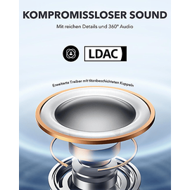 Soundcore by Anker AeroFit Pro Open-Ear Kopfhörer, Bluetooth Neonlila