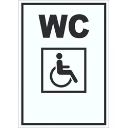 WC Behinderten Aufkleber A1 (594x841mm)