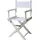 Dobar Kinderstuhl Regiestuhl 32,5 x 34,5 x 61,5 cm Holz weiß