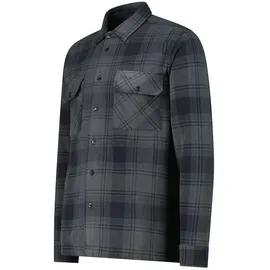 CMP Langarmhemd kariert Grau 3XL