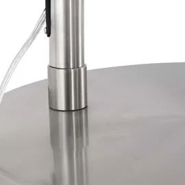 Steinhauer Bogenleuchte 180 cm Edelstahl Silber