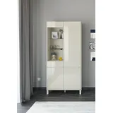 Set One by Musterring Standvitrine Reno 92 x 42 x 197 cm Braun