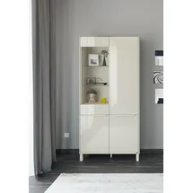 Set One by Musterring Standvitrine Reno 92 x 42 x 197 cm Braun