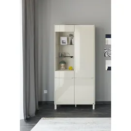 Set One by Musterring Standvitrine Reno 92 x 42 x 197 cm Braun