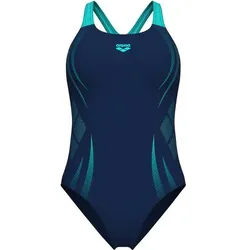 ARENA Damen Schwimmanzug POSEIDONIA SWIMSUIT SWIM, NAVY-WATER, 44