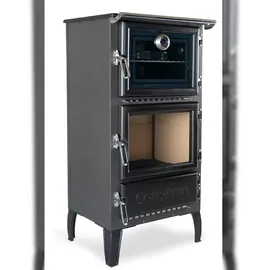 caliskan Kaminofen Holzherd 306 Stahl Schwarz