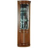 Xlmoebel Eckvitrine Designmöbel für Wohnzimmer – moderne Glas Vitrine mit Regal (1-St., Eckvitrine) Hergestellt in Europa braun