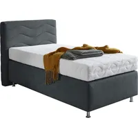 Westfalia Schlafkomfort Boxspringbett "Sigma", grau (charcoal), B:105cm L:210cm, Bezug