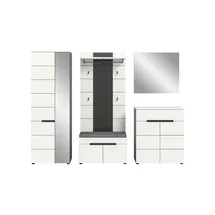 VCM Canu Garderobenkombination 255x37x190 cm grau