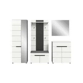 VCM Canu Garderobenkombination 255x37x190 cm grau