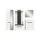 VCM Canu Garderobenkombination 255x37x190 cm grau