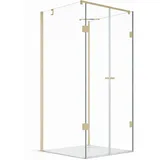 glaswerk westfalen Emma Duschkabine 80 x 195 cm rechts 100 x 80 cm Weiß/Transparent