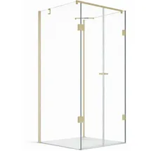glaswerk westfalen Emma Duschkabine 80 x 195 cm rechts 100 x 80 cm Weiß/Transparent