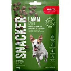 mera Snacker Lamm für Hunde | Unsere saftig soften Trainingssnacks | Hundesnacks | Lecker und gesund belohnen, trainieren und verwöhnen 0.2 kg