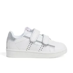 Pepe Jeans für Mädchen. PGS00003 Spieler Glow Gk Lederschuhe weiß (29), Wohnung, Klettverschluss, Lässig, Kinderbekleidung