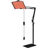 XLSBZ Rotlichtlampe mit Stand,660nm & 850nm Infrarotlampe mit Timer,Flexibler Infrarot Lampen für Gesicht, Hals und Rücken