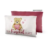 La Vida Kuschelkissen Mein Kuschel Platz, Dekokissen, Reisekissen, Teddy