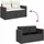vidaXL Garten-Lounge-Set 9-tlg. schwarz