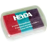 Heyda Stempelkissen 3-Color 9 x 6 cm Rosa/Hellblau/Flieder 1 St.