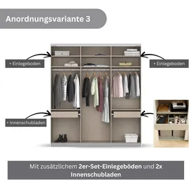 OTTO home Schwebetürenschrank KOLUNA 203 x 229 x 62 cm Grau
