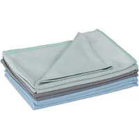 Relaxdays Mikrofasertücher 6er Set, 40x60, saugfähige Poliertücher